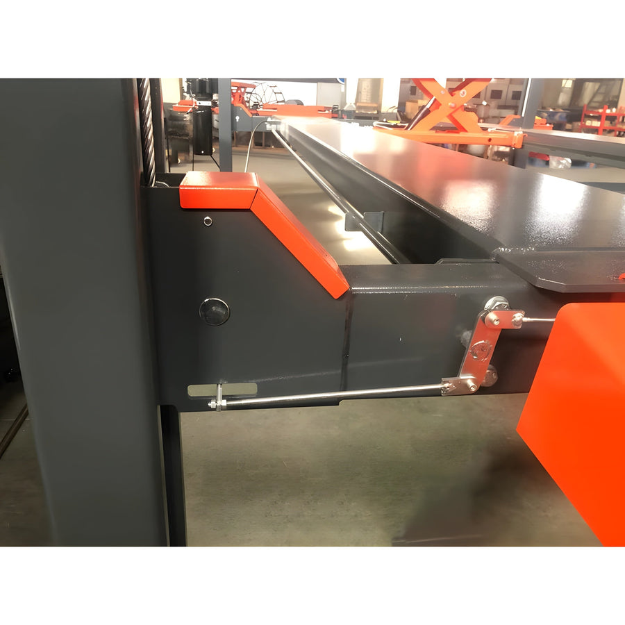 KT-4H110 four-post lift column with 14 mechanical locking positions and slack-cable safety